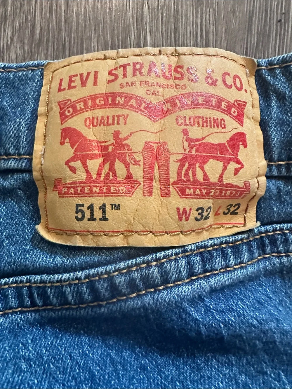 Levi's Classic Blue Denim Jeans